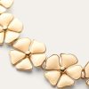 Bloeiende linnen bloemenketting