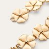 Bloeiende linnen bloemenketting