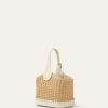 Bobbin Bucket tas van riet