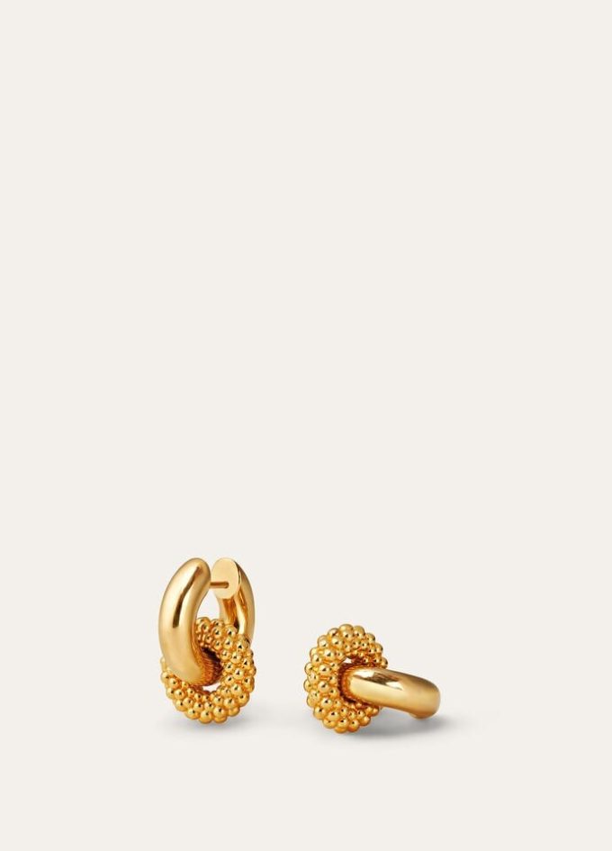 Bubble Double Hoop Oorbellen