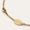 Linnen bloemknop ketting