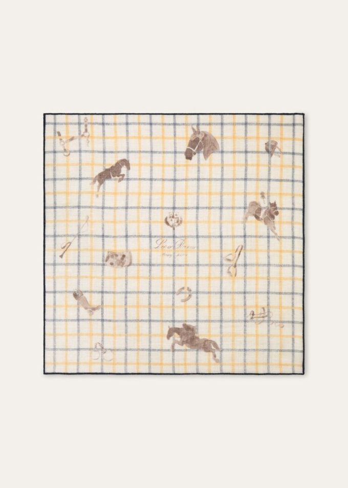 Paardenfoulard 60 x 60