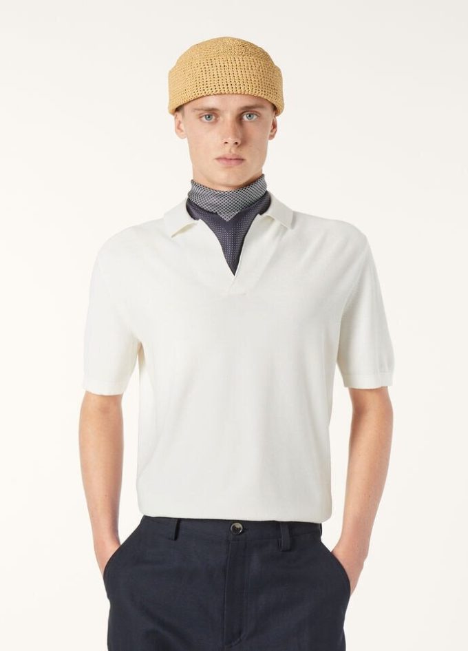 Poloshirt zonder knopen