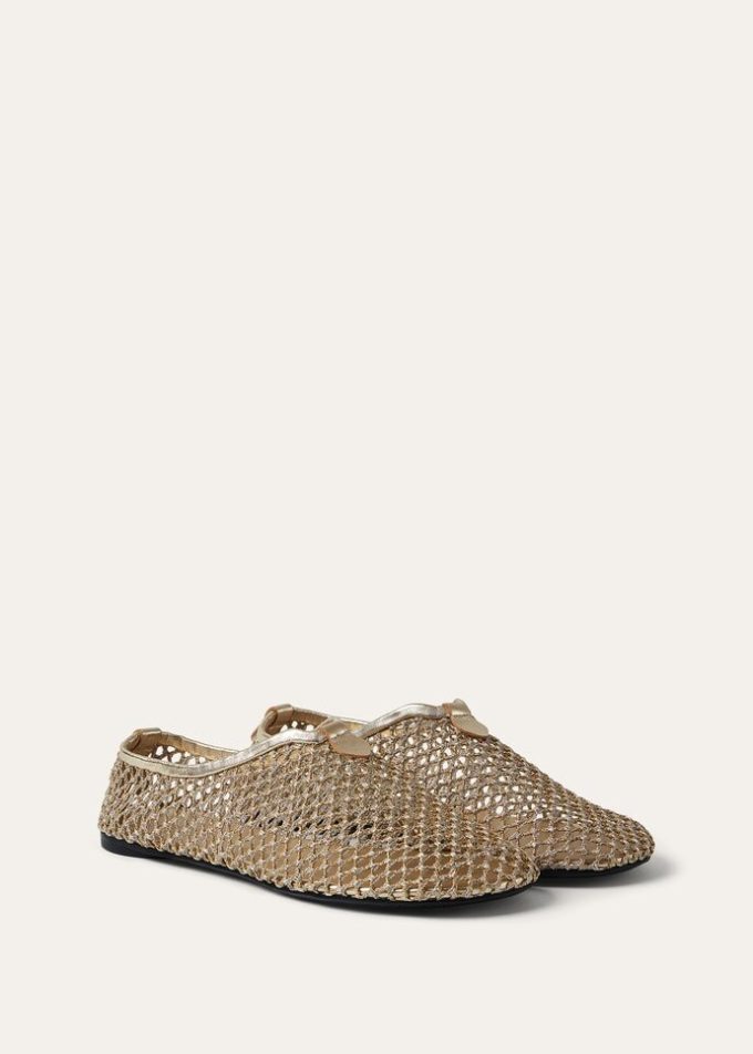 Zwevende platte loafer